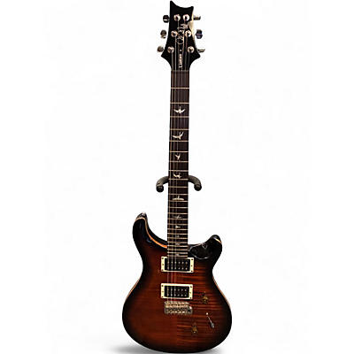 Used PRS SE Custom 24 Amber Solid Body Electric Guitar