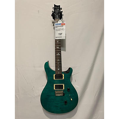 PRS Used PRS SE Custom 24 Aqua Trans Solid Body Electric Guitar