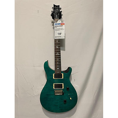 PRS Used PRS SE Custom 24 Aqua Trans Solid Body Electric Guitar Aqua Trans