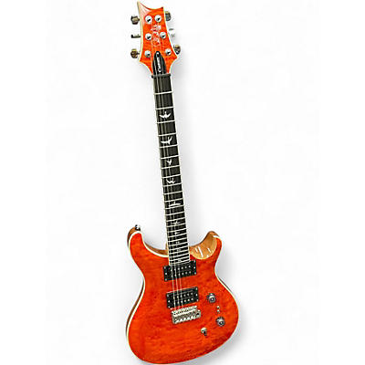 Used PRS SE Custom 24 BLOOD ORANGE Solid Body Electric Guitar
