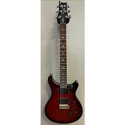 PRS Used PRS SE Custom 24 Black Cherry Solid Body Electric Guitar