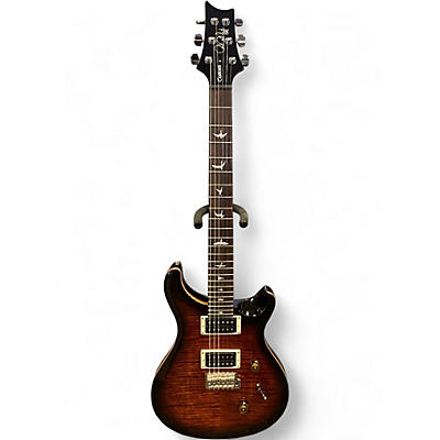 Used PRS SE Custom 24 Black Gold Burst Solid Body Electric Guitar
