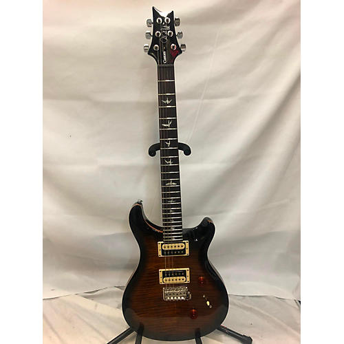 PRS Used PRS SE Custom 24 Black Gold Solid Body Electric Guitar Black Gold