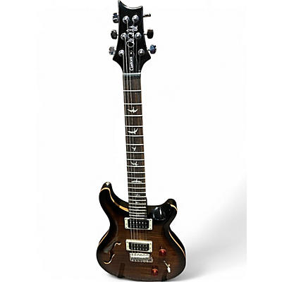 Used PRS SE Custom 24 Black Gold Solid Body Electric Guitar