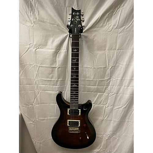 PRS Used PRS SE Custom 24 Black Gold Sunburst Solid Body Electric Guitar black gold sunburst