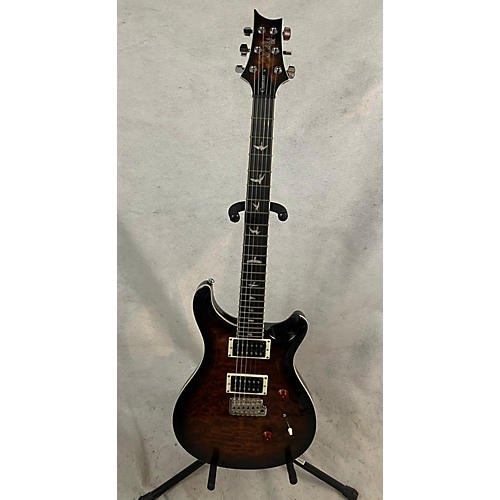 PRS Used PRS SE Custom 24 Black Gold Sunburst Solid Body Electric Guitar Black gold sunburst