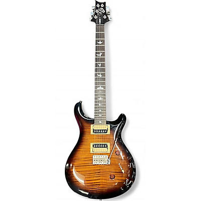 PRS Used PRS SE Custom 24 Black Gold Sunburst Solid Body Electric Guitar