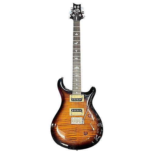 PRS Used PRS SE Custom 24 Black Gold Sunburst Solid Body Electric Guitar Black Gold Sunburst