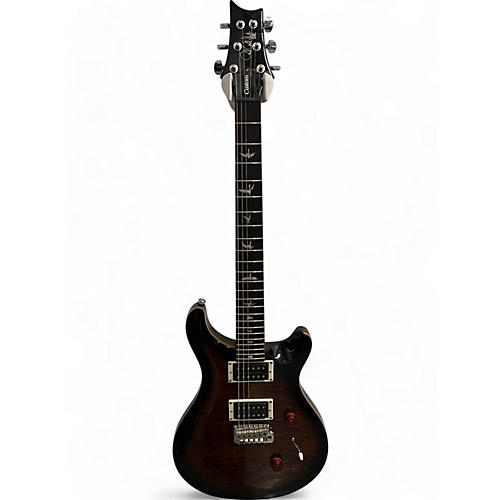 PRS Used PRS SE Custom 24 Black Gold Sunburst Solid Body Electric Guitar Black Gold Sunburst