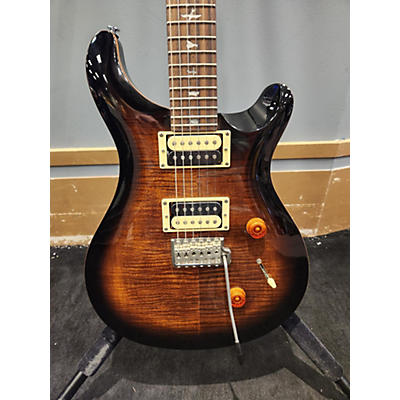 PRS Used PRS SE Custom 24 Black Gold Sunburst Solid Body Electric Guitar