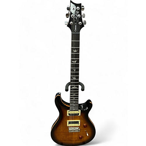 PRS Used PRS SE Custom 24 Black Gold Sunburst Solid Body Electric Guitar Black Gold Sunburst