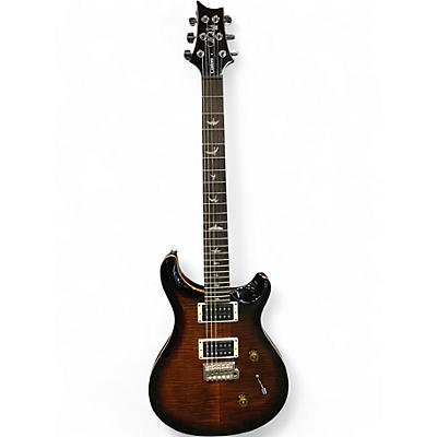 Used PRS SE Custom 24 Black Gold Sunburst Solid Body Electric Guitar
