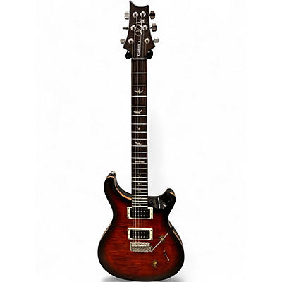 Used PRS SE Custom 24 Black Gold Sunburst Solid Body Electric Guitar