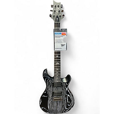 Used PRS SE Custom 24 Black Sandblasted Solid Body Electric Guitar