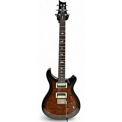 Used PRS SE Custom 24 Black and Gold Solid Body Electric Guitar