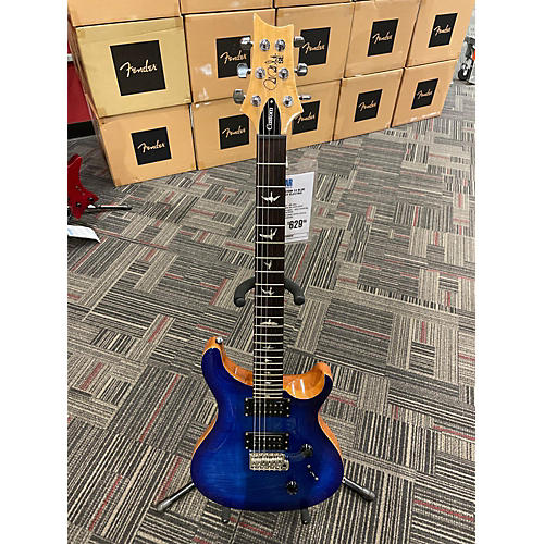 PRS Used PRS SE Custom 24 Blue Burst Solid Body Electric Guitar Blue Burst