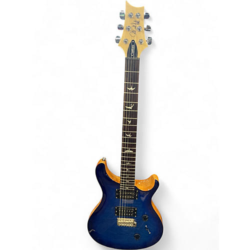 Used PRS SE Custom 24 Blue Sunburst Solid Body Electric Guitar Blue Sunburst