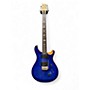Used PRS SE Custom 24 Blue and Natural Solid Body Electric Guitar Blue and Natural