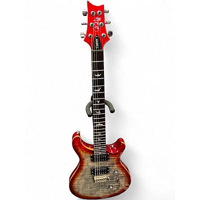 Used PRS SE Custom 24 CHARCOAL CHERRY BURST Solid Body Electric Guitar