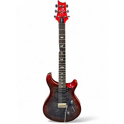 Used PRS SE Custom 24 Charcoal Cherry Burst Solid Body Electric Guitar
