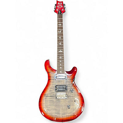 Used PRS SE Custom 24 Charcoal Cherry Red Solid Body Electric Guitar