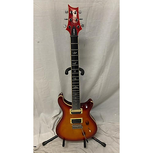 PRS Used PRS SE Custom 24 Cherry Burst Solid Body Electric Guitar Cherry Burst