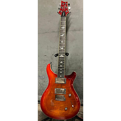 PRS Used PRS SE Custom 24 Cherry Sunburst Solid Body Electric Guitar