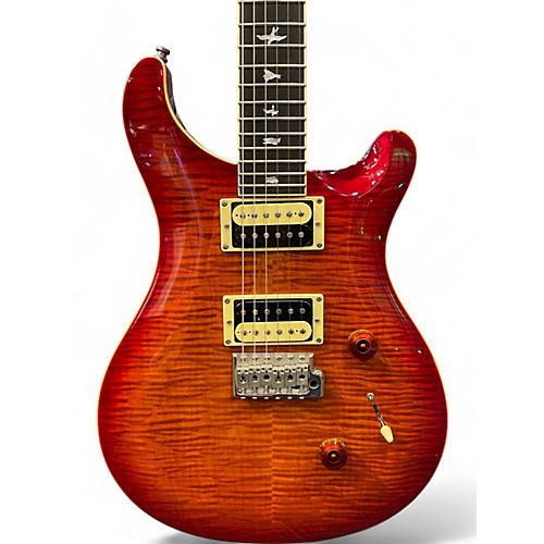 Used PRS SE Custom 24 Cherry Sunburst Solid Body Electric Guitar Cherry Sunburst