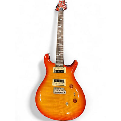 Used PRS SE Custom 24 Cherry Sunburst Solid Body Electric Guitar