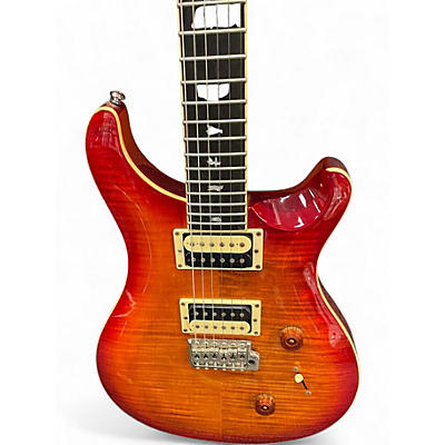 Used PRS SE Custom 24 Cherry Sunburst Solid Body Electric Guitar