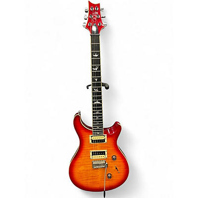 Used PRS SE Custom 24 Cherry Sunburst Solid Body Electric Guitar