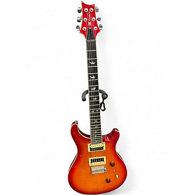 Used PRS SE Custom 24 Cherry Sunburst Solid Body Electric Guitar