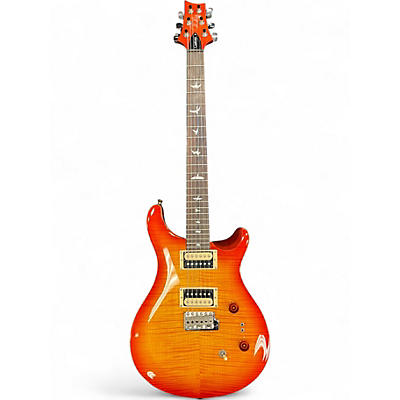 Used PRS SE Custom 24 Cherry Sunburst Solid Body Electric Guitar