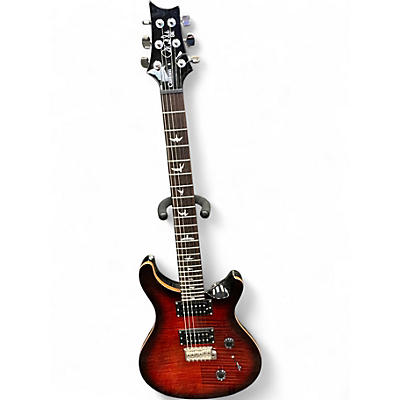 Used PRS SE Custom 24 Crimson Red Burst Solid Body Electric Guitar
