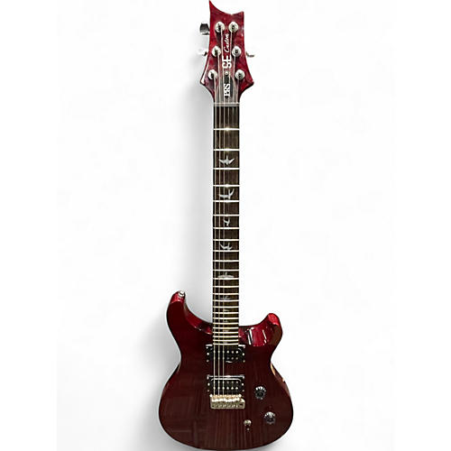Used PRS SE Custom 24 Crimson Red Trans Solid Body Electric Guitar Crimson Red Trans