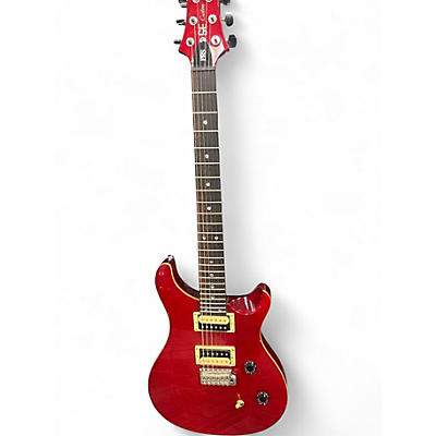 Used PRS SE Custom 24 Crimson Red Trans Solid Body Electric Guitar