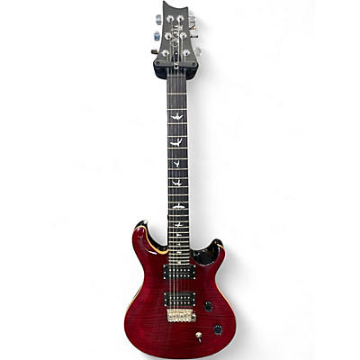 Used PRS SE Custom 24 Crimson Red Trans Solid Body Electric Guitar