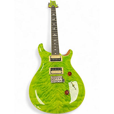 Used PRS SE Custom 24 ELECTRIC GREEN Solid Body Electric Guitar