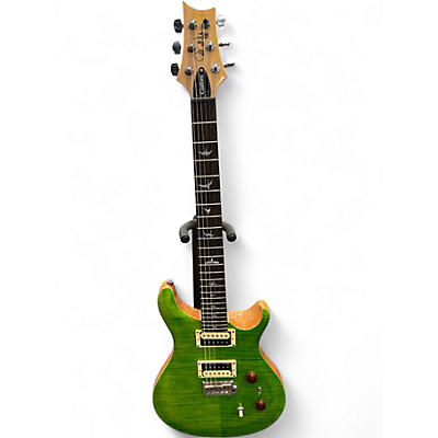 Used PRS SE Custom 24 ELECTRIC GREEN Solid Body Electric Guitar