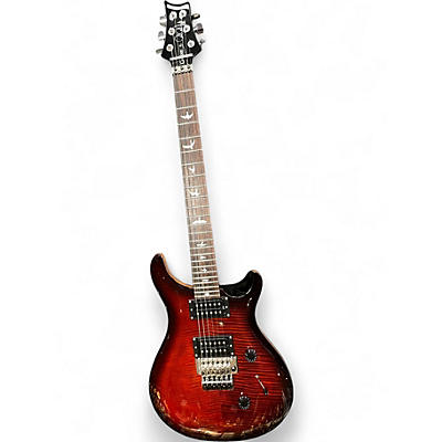 Used PRS SE Custom 24 Floyd Dark Cherry Burst Solid Body Electric Guitar