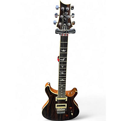 Used PRS SE Custom 24 "Floyd" Exotic Top zebra wood Solid Body Electric Guitar