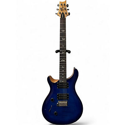 Used PRS SE Custom 24 LEFTY FADED BLUE BURST Solid Body Electric Guitar