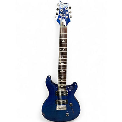 Used PRS SE Custom 24 Lake Blue Solid Body Electric Guitar