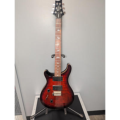 PRS Used PRS SE Custom 24 Left Handed Dark Cherry Burst Solid Body Electric Guitar