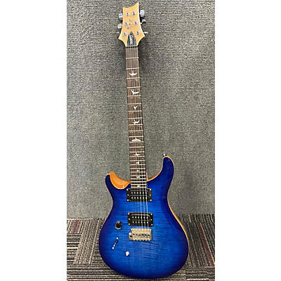 PRS Used PRS SE Custom 24 Left Handed Metallic Blue Solid Body Electric Guitar