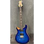 Used PRS Used PRS SE Custom 24 Left Handed Metallic Blue Solid Body Electric Guitar Metallic Blue