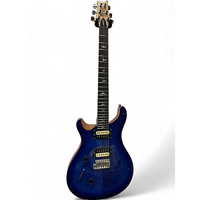 Used PRS SE Custom 24 Left Handed Royal Blue Electric Guitar