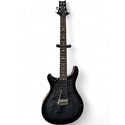 Used PRS SE Custom 24 Left Handed Trans Black Electric Guitar
