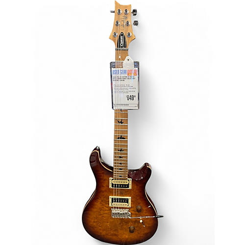 Used PRS SE Custom 24 Maple Neck Cherry Burst Solid Body Electric Guitar Cherry Burst