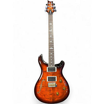 Used PRS SE Custom 24 ORANGE TIGER BURST Solid Body Electric Guitar